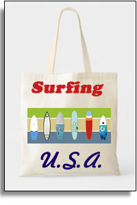 Surfing USA  Tote Bag